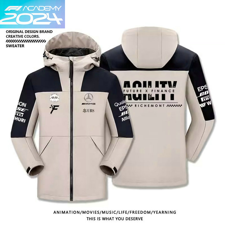 2024 Veste Imperméable Mercedes AMG Agility Capuche Homme